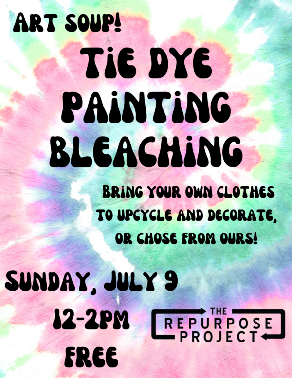 tie dye painting bleaching