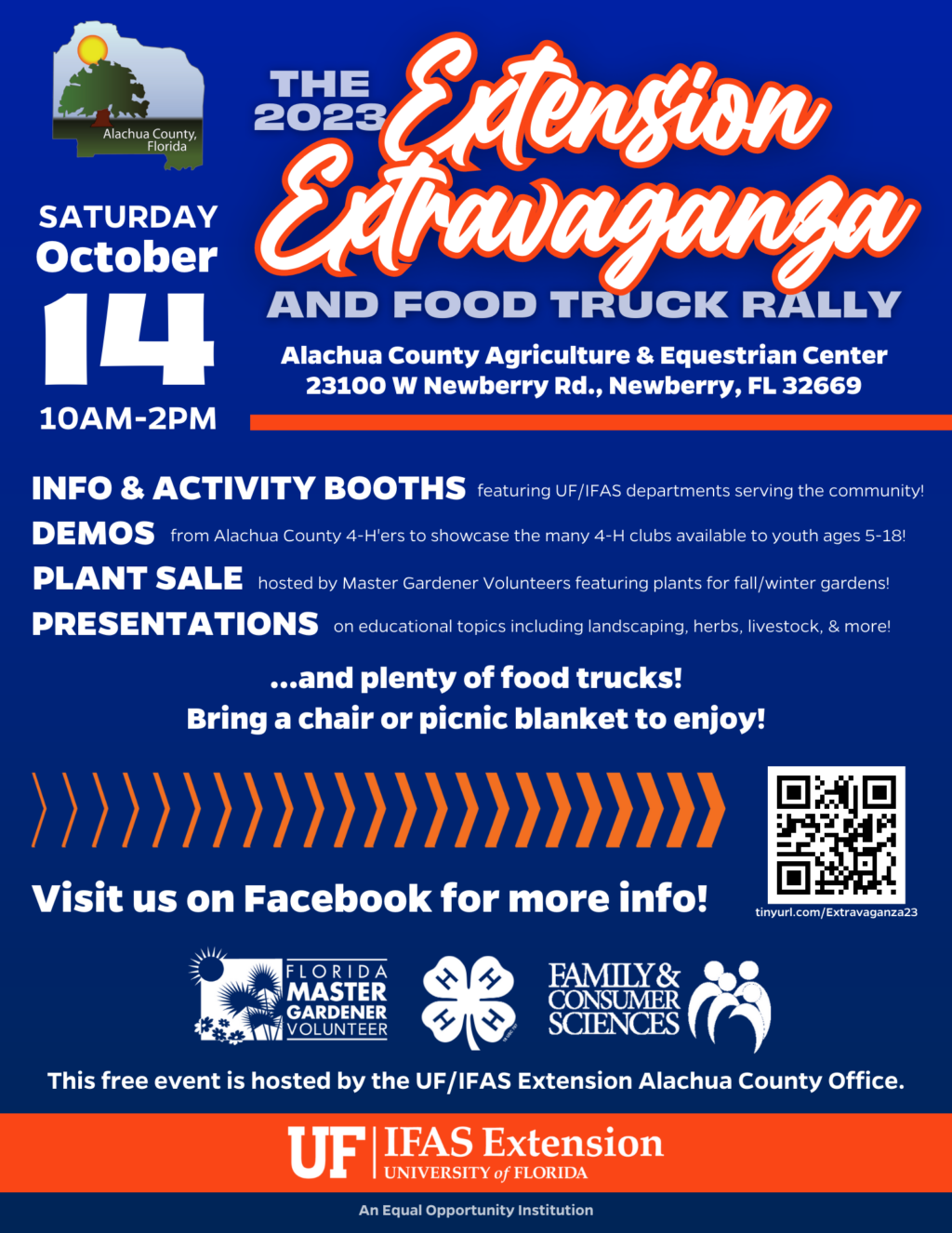 The 2023 Extension Extravaganza and Food Truck Rally Poster