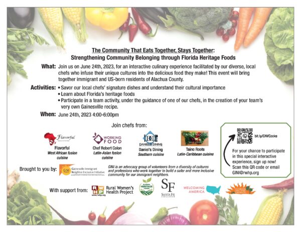 The Community That Eats Together, Stays Together flyer