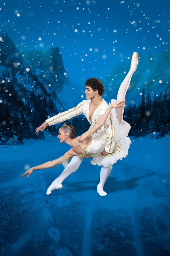 ballet dancers in snow