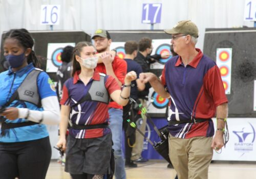 archers at a competition