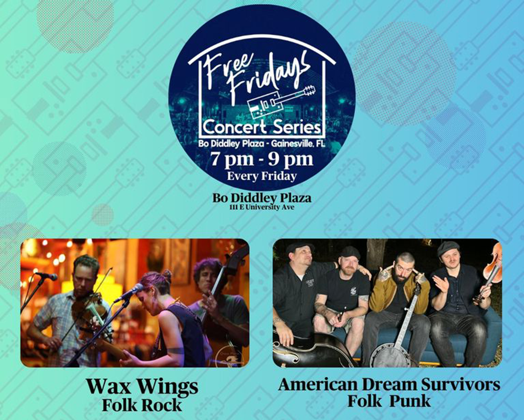 free fridays concert with wax wings and american dream survivors
