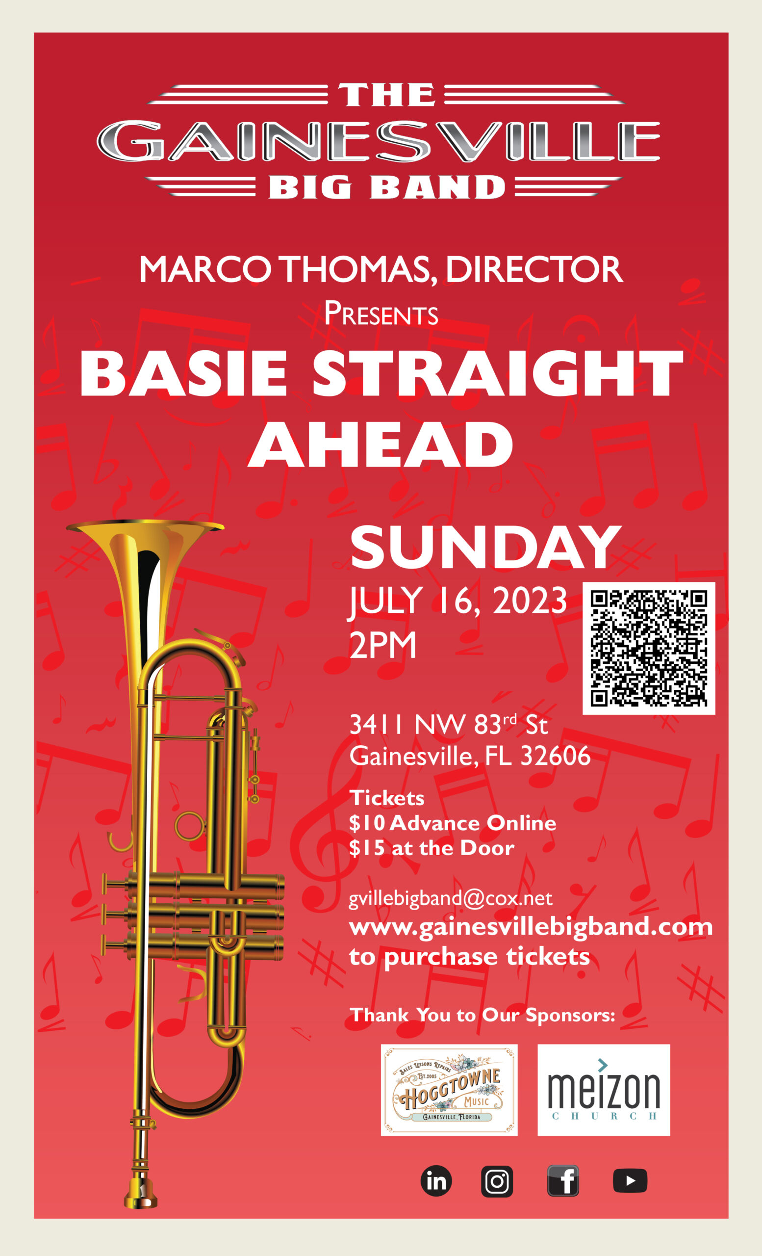 basie straight ahead concert poster