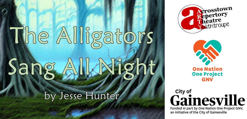 alligators sang all night, illustration of swamp