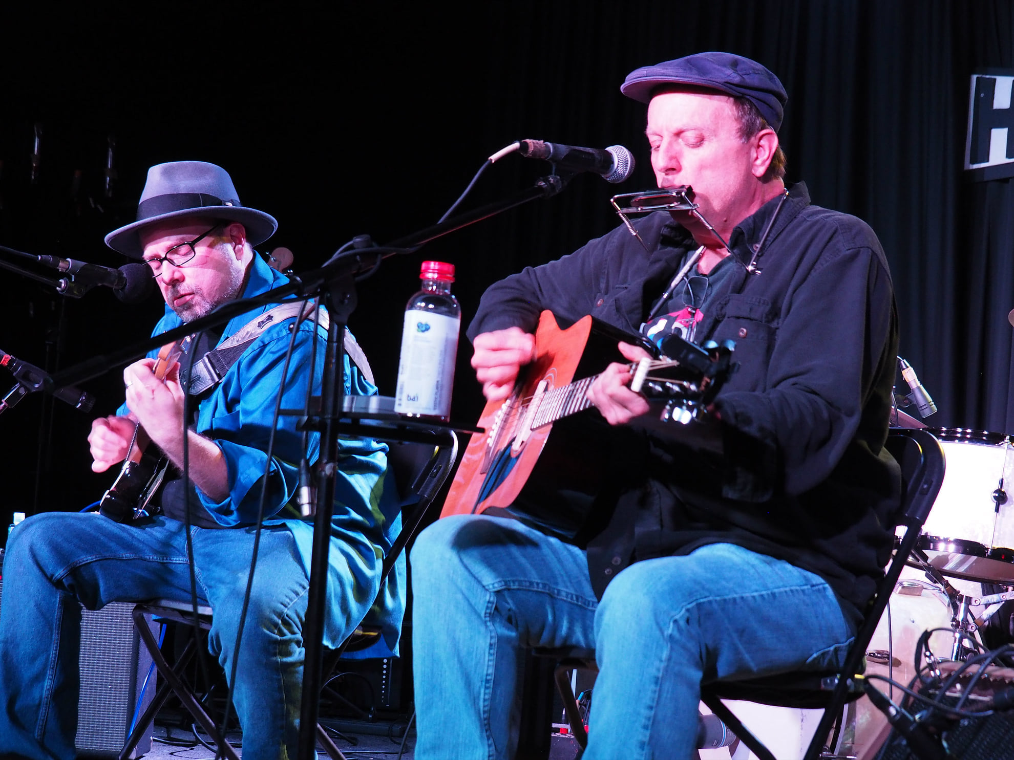 blues musicians on stage