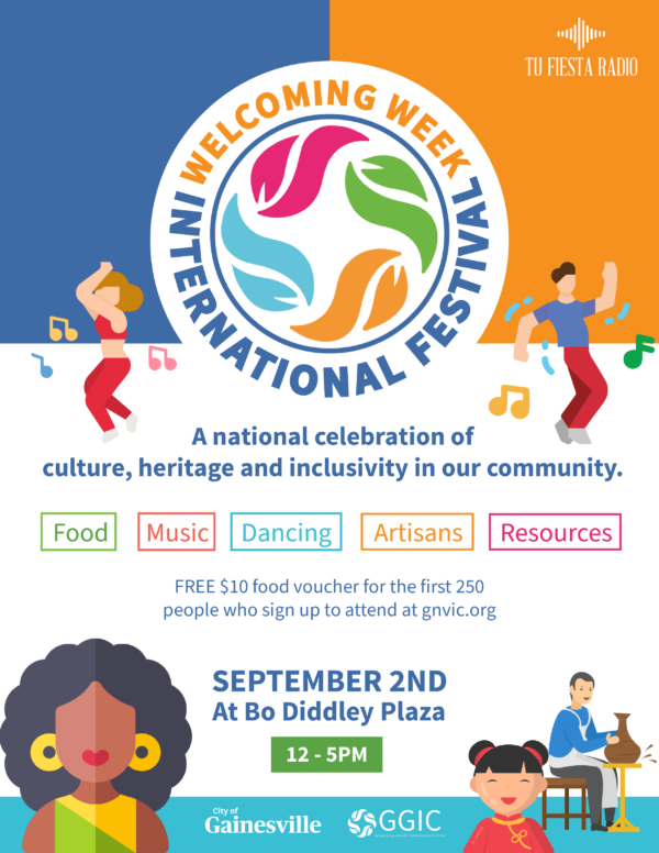welcoming week international festival poster