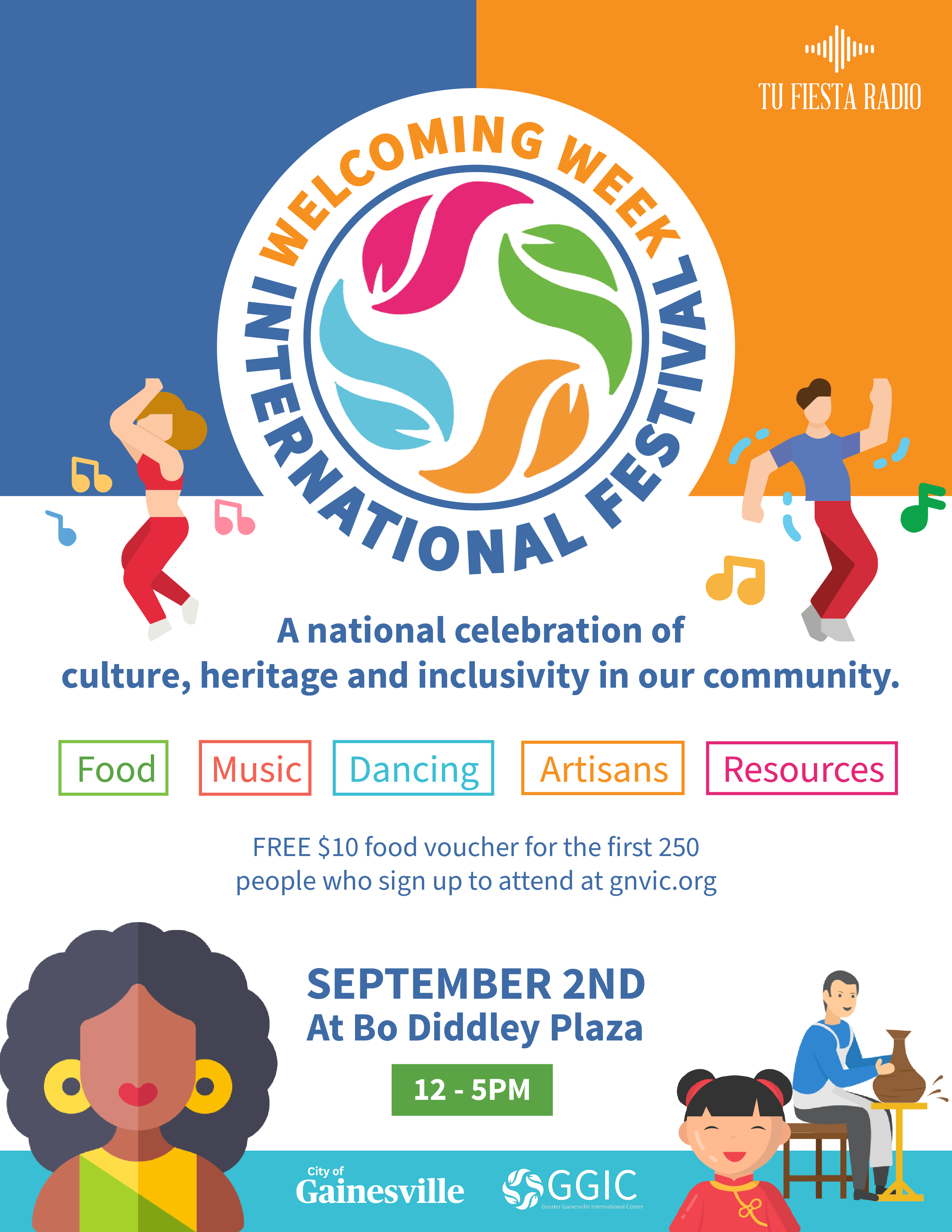 welcoming week international festival poster