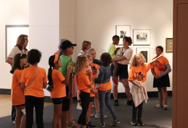 grpi[ on a tour in the harn museum