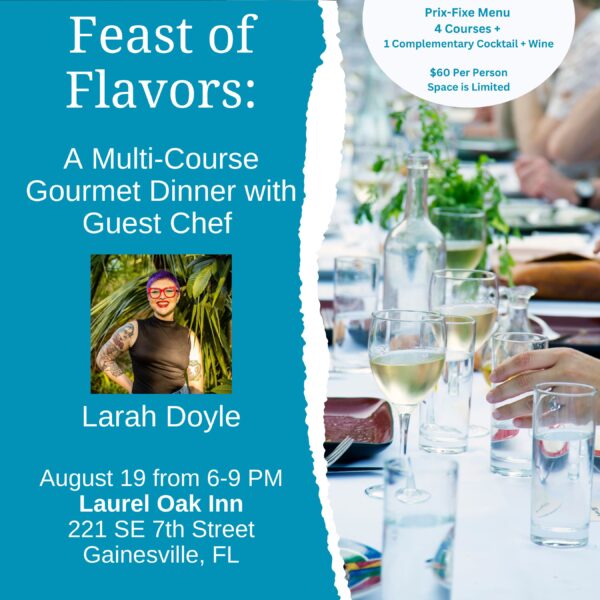 feast of lfavors with image of chef