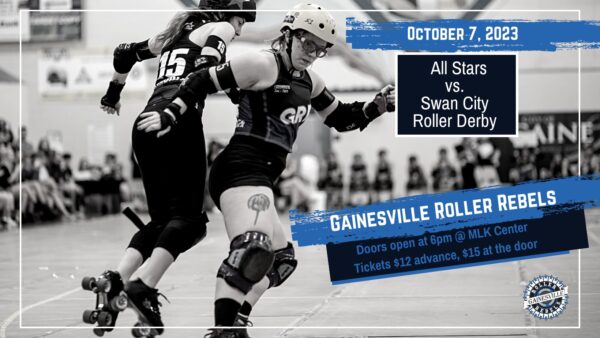 October 07 2023 Last bout of the season, Gainesville Roller Rebels All-Stars vs Swan City Roller Derby