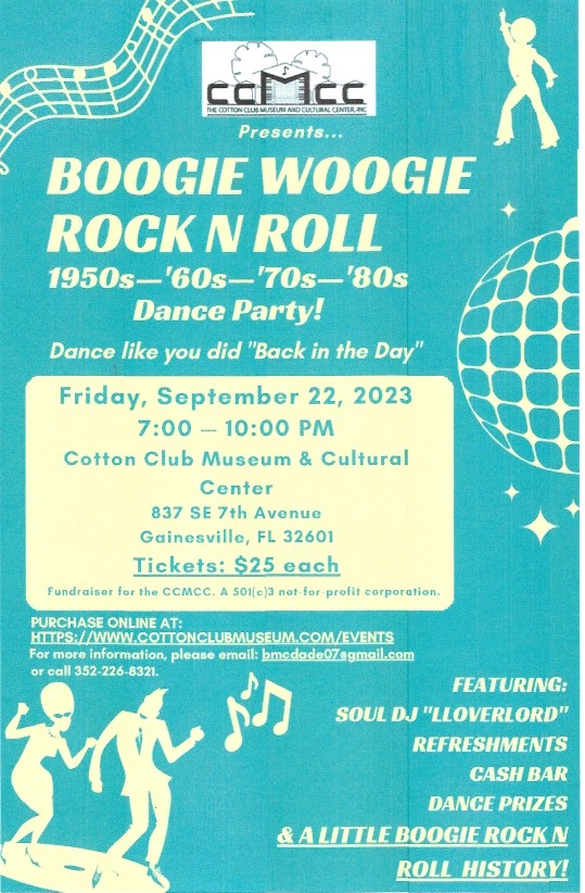 boogie woogie dance party poster