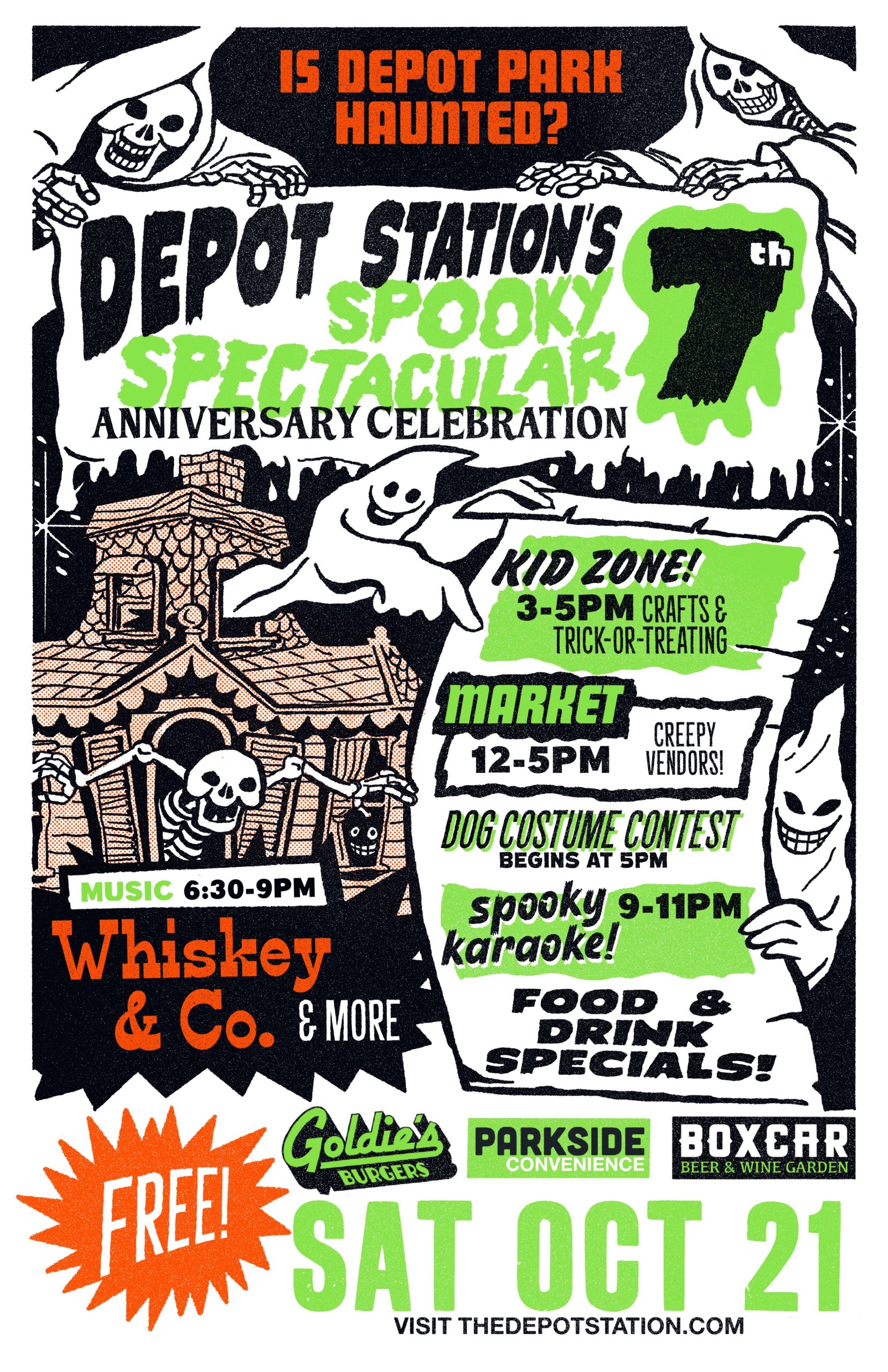 depot station halloween spectacular poster