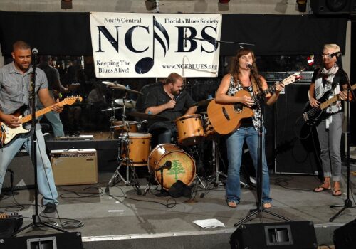 NCFBS Blues Challenge musicians on stage