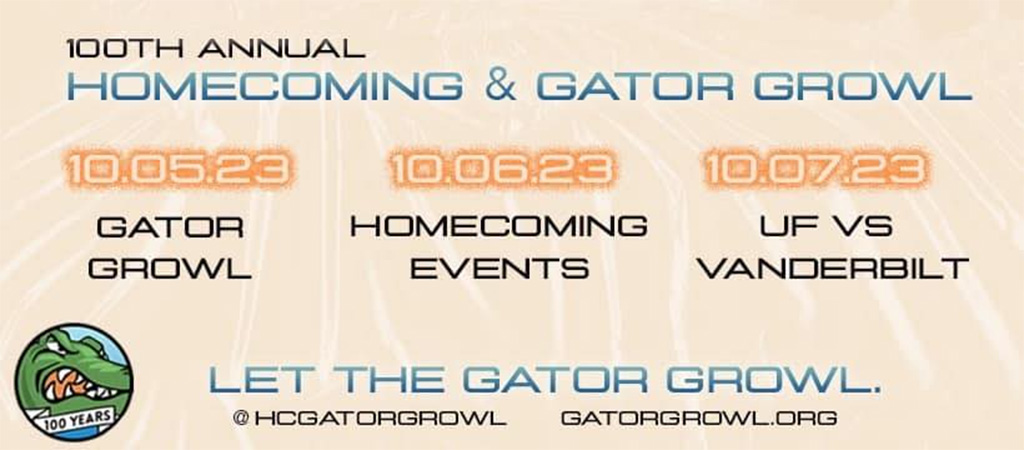 100th annual homecoming and gator growl
