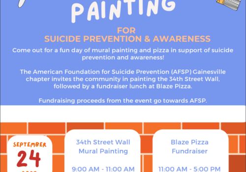 Pizza & Painting for Suicide Prevention & Awareness Flyer