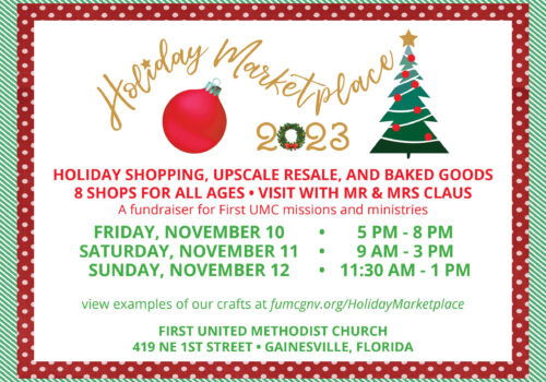 Holiday Marketplace flyer