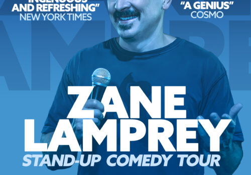 poster for zane lamprey stand up comedy tour
