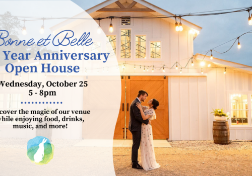 wedding photo in front of barn