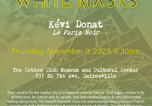 Event poster for Black Seine White Masks