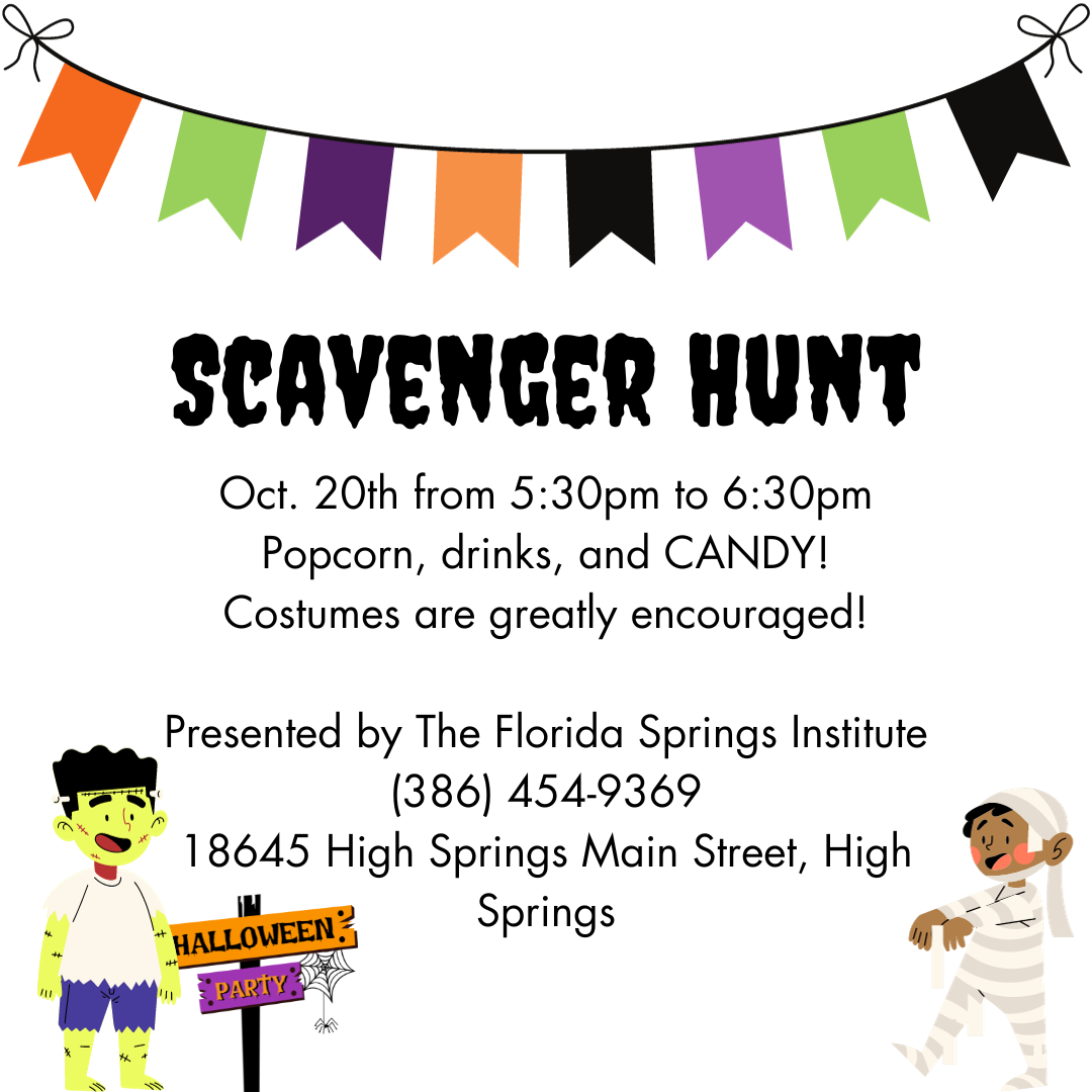 scavenger hunt poster