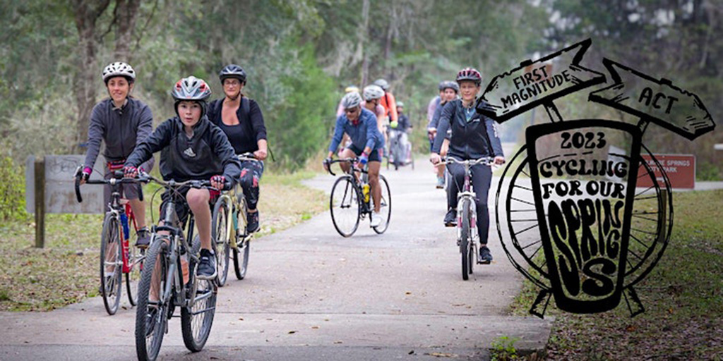 cyclists on a trail