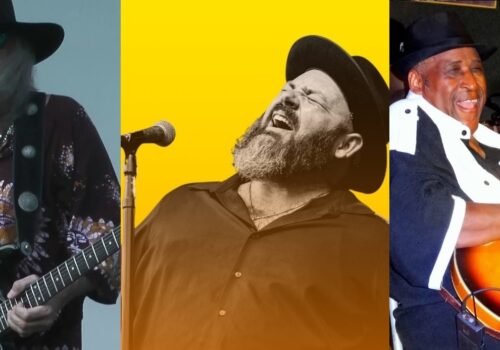 montage of blues musicians