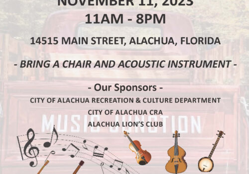 music junction acoustic street jam poster