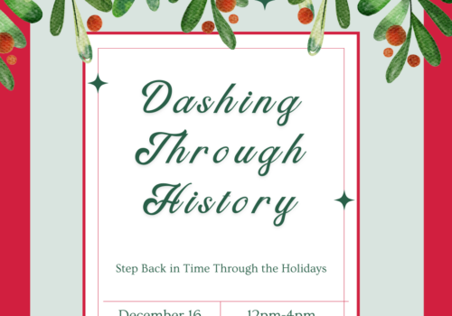 dashing through history flyer