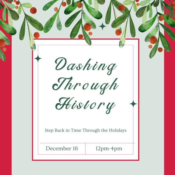 dashing through history flyer