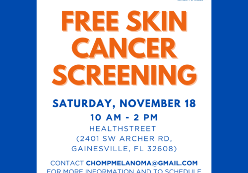 free skin cancer screening poster