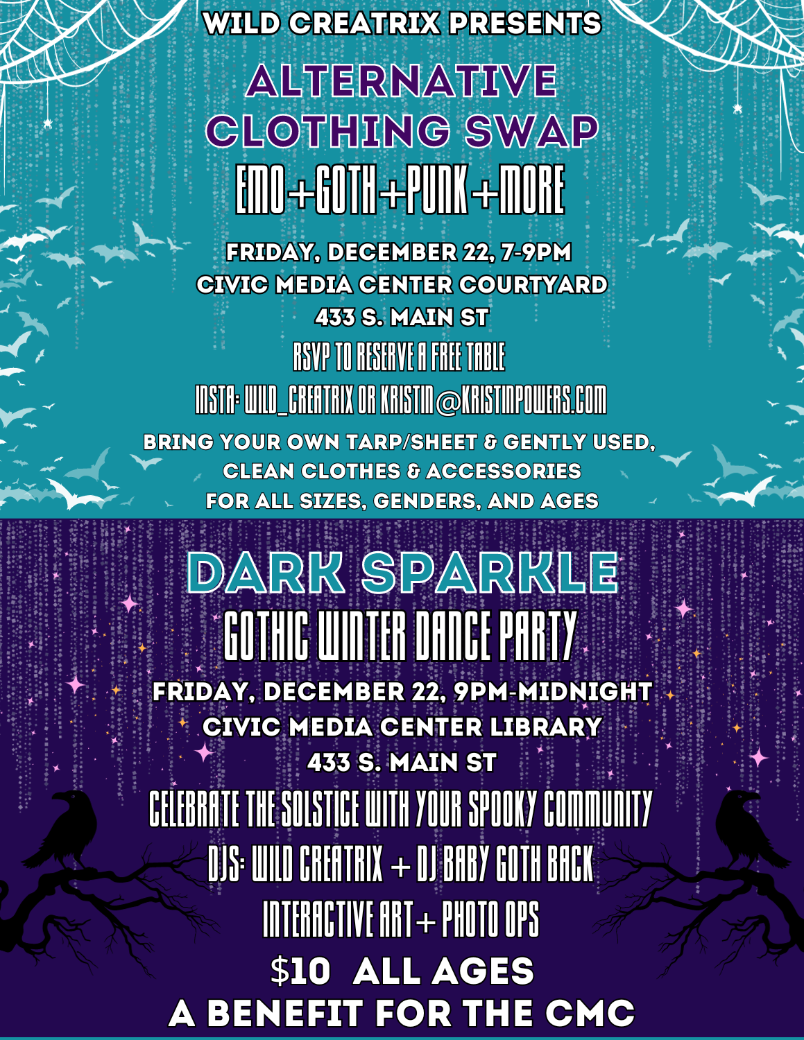 December 22nd Benefit for the civic media center