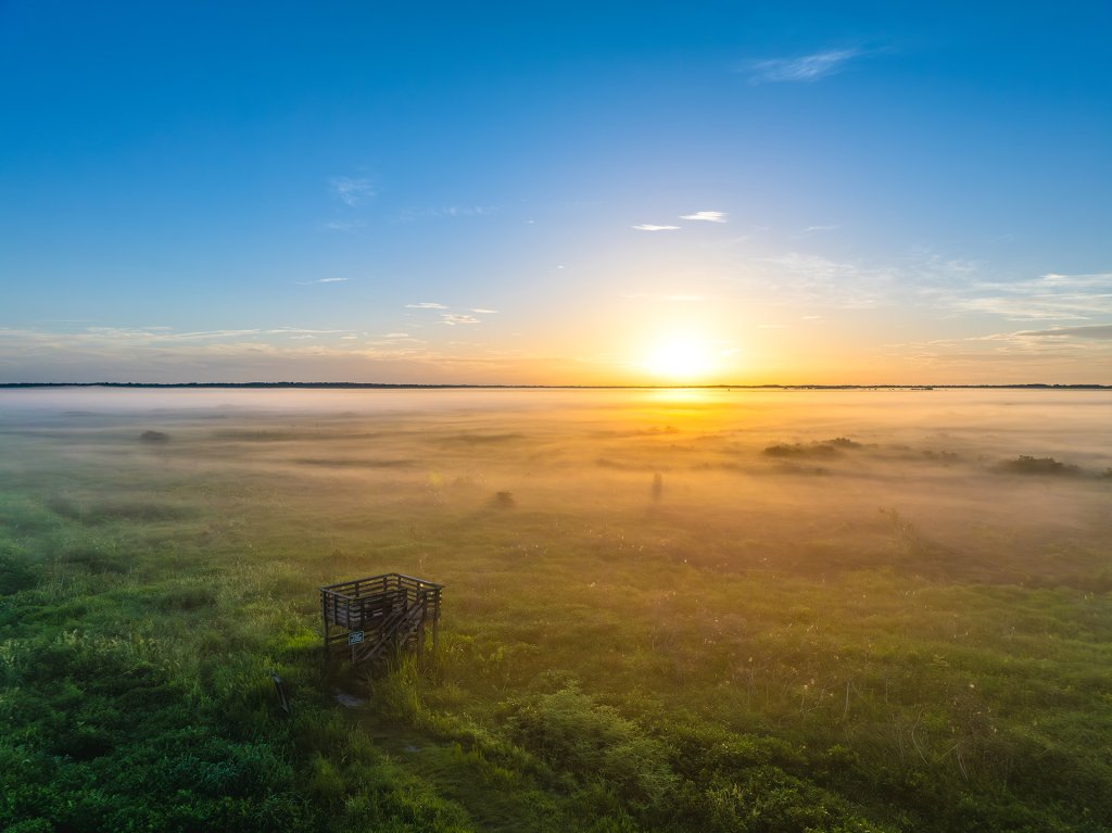 Sunrise over Paynes Prairie