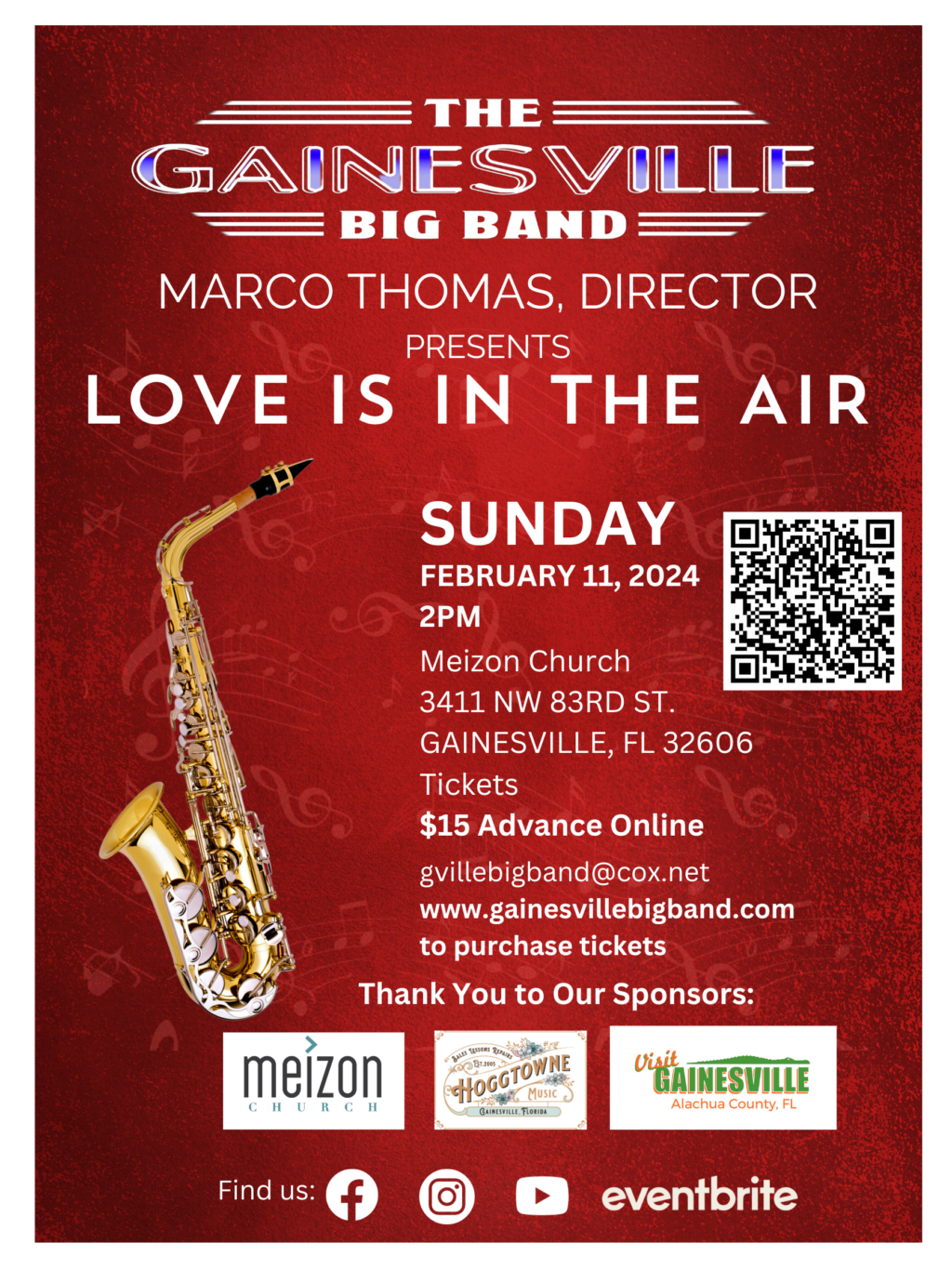 Love is in the air concert poster