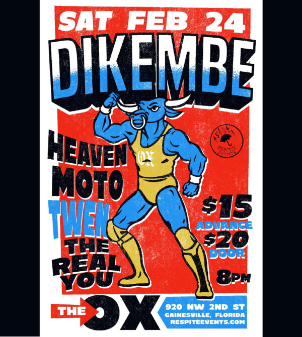 Dikembe at The Ox show poster