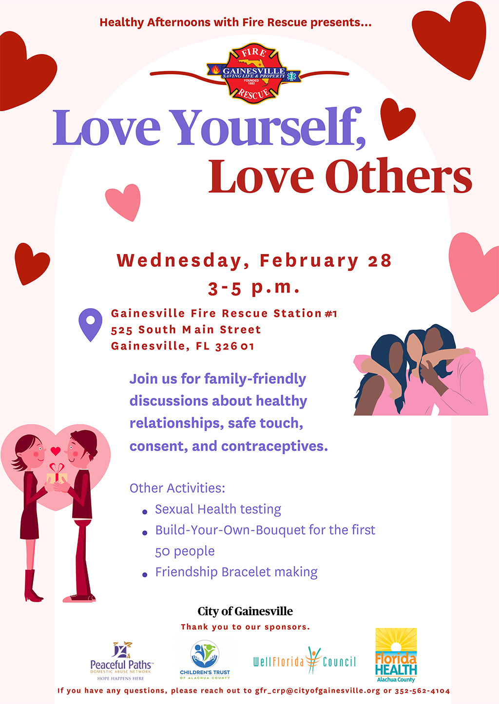 love yourself love others february event poster