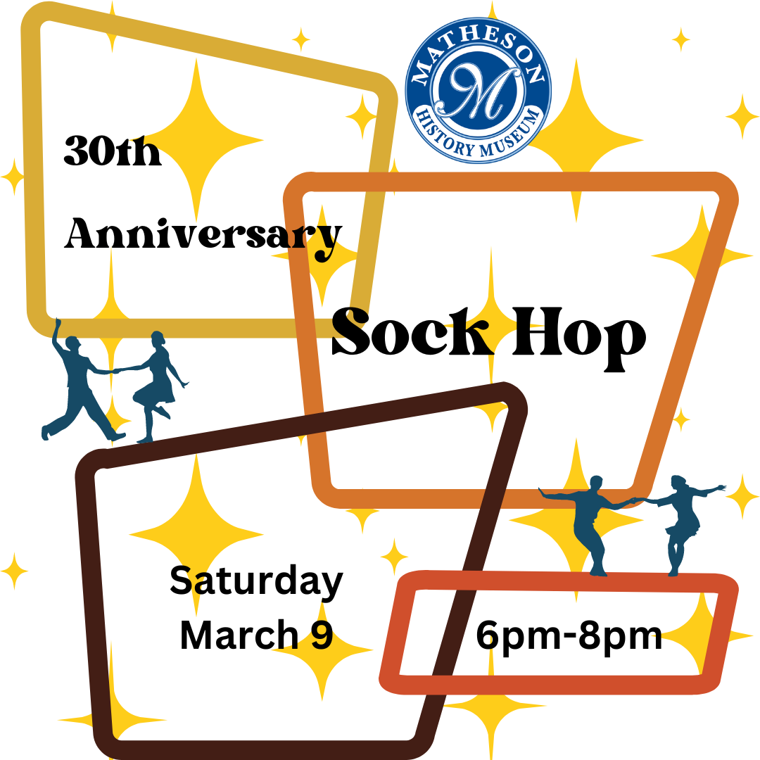 Matheson History Museum Sock Hop Poster