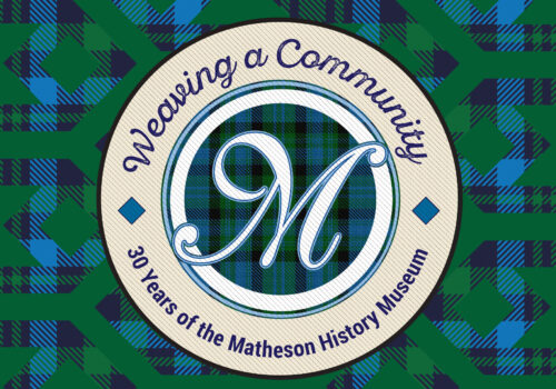 weaving a community exhibit logo