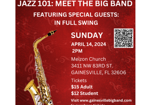 gainesville big band jazz 101 poster