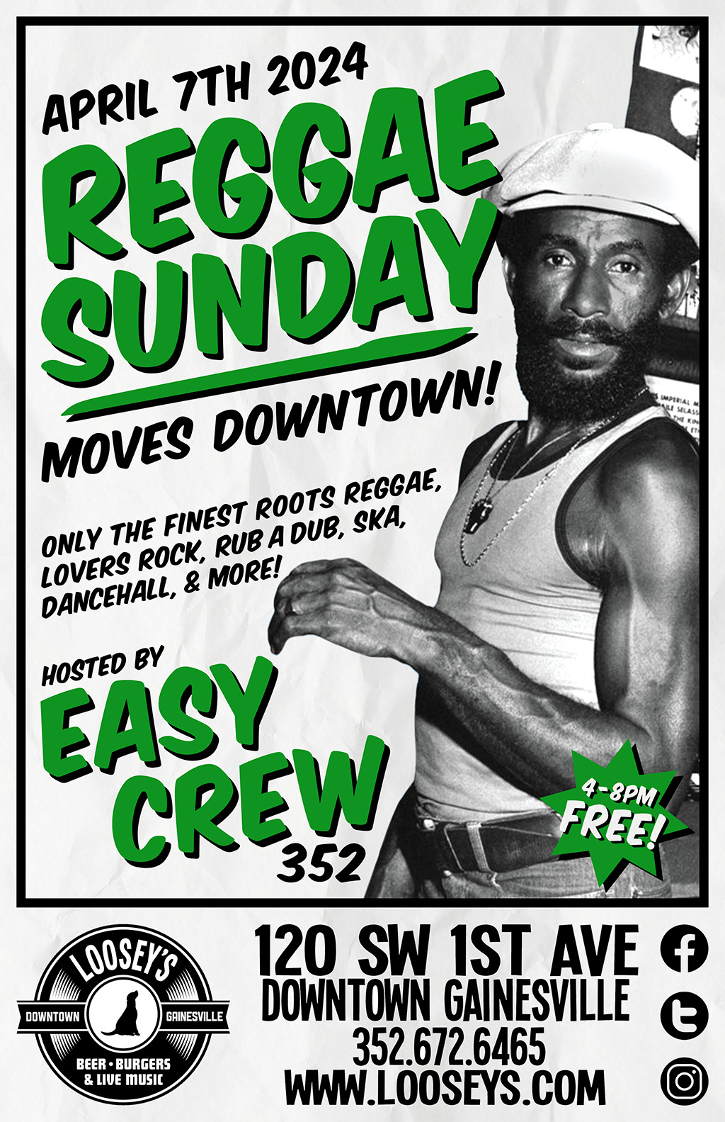 reggae sunday at loosey's downtown