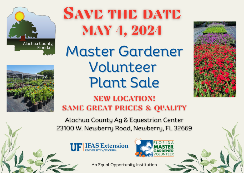 master gardener plant sale save the date poster
