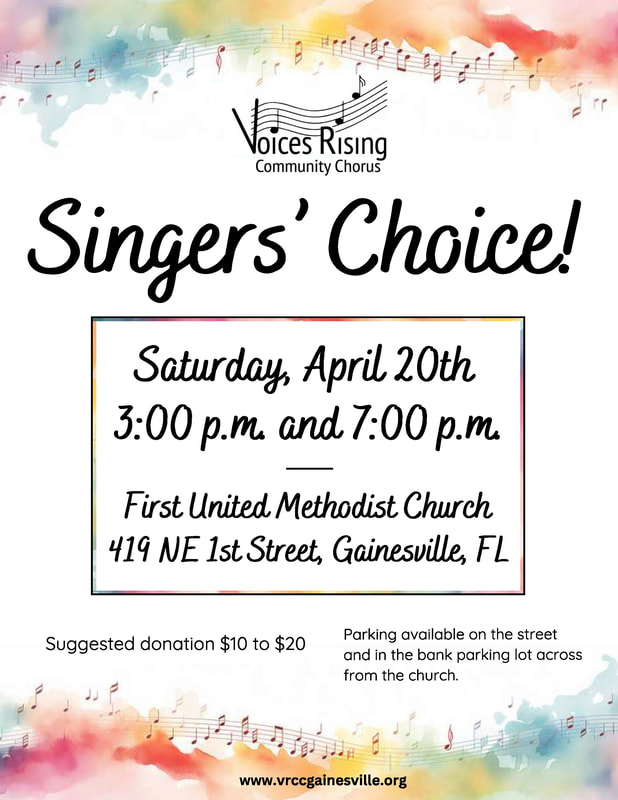 voices rising spring concert poster
