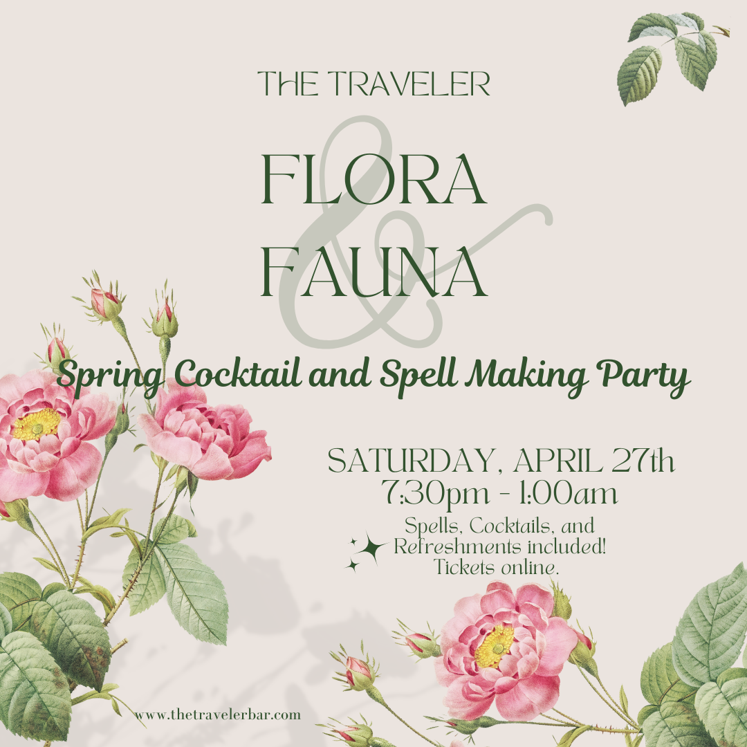 flora and fauna spring cocktail and spell making party