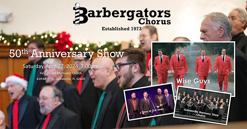 barbergators chorus 50th anniversary show