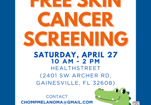free skin cancer screening poster