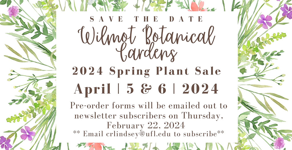 wilmont gardens plant sale