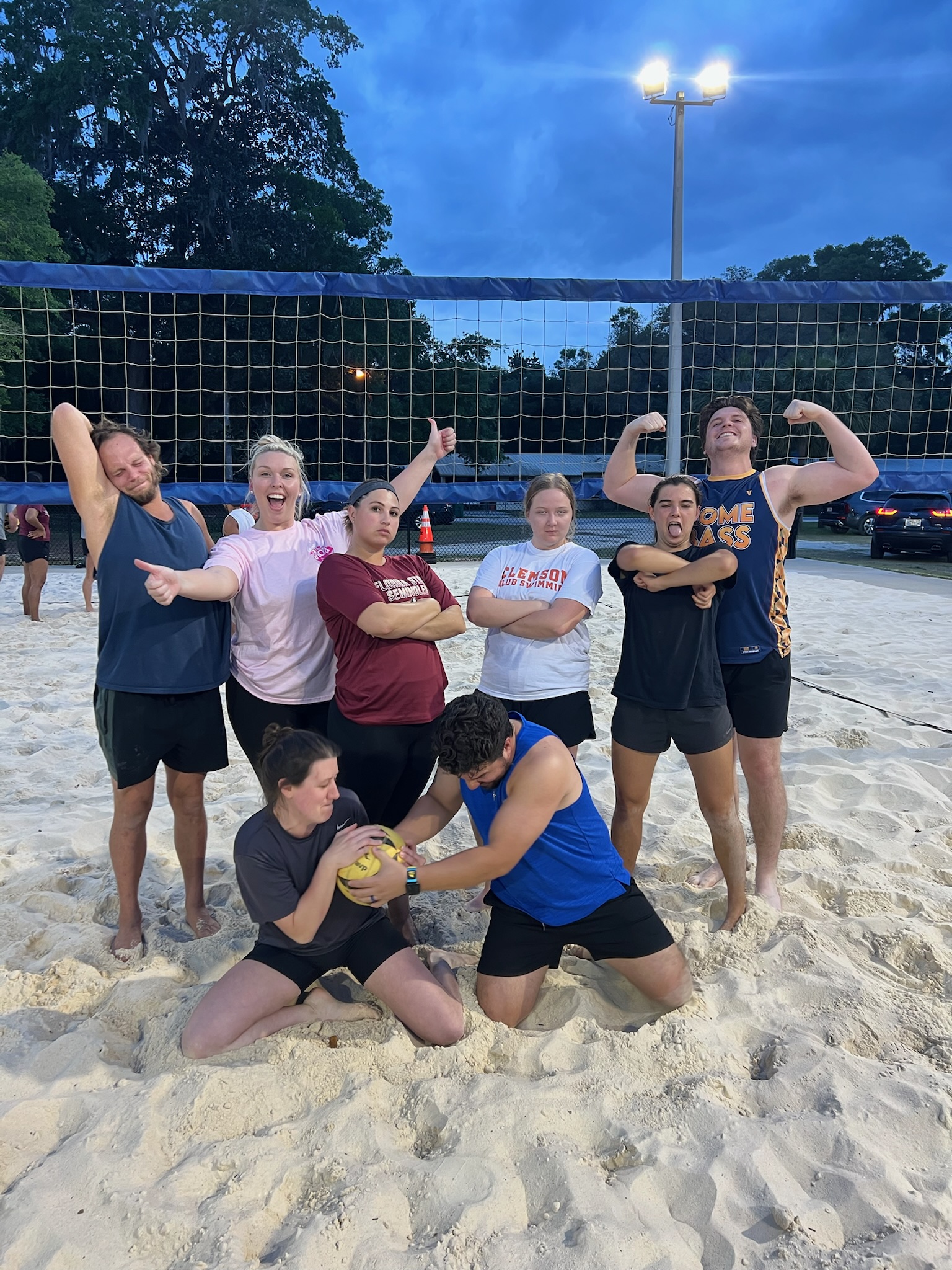 adult volleyball team enjoying the league