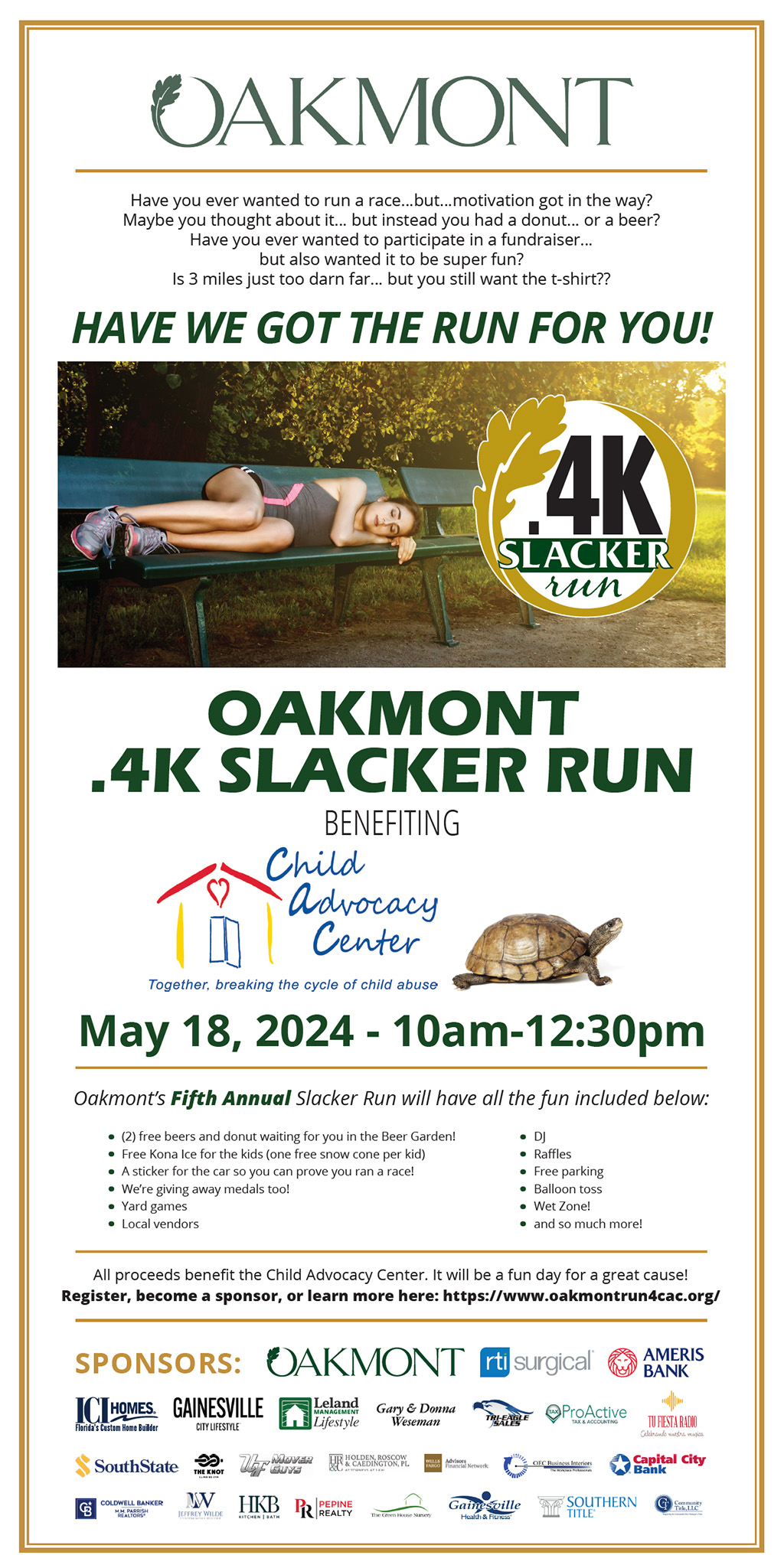oakmont slacker run poster