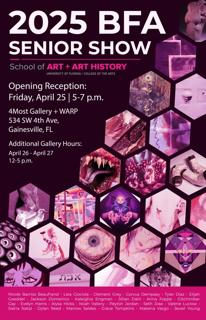 2025 bfa senior show poster