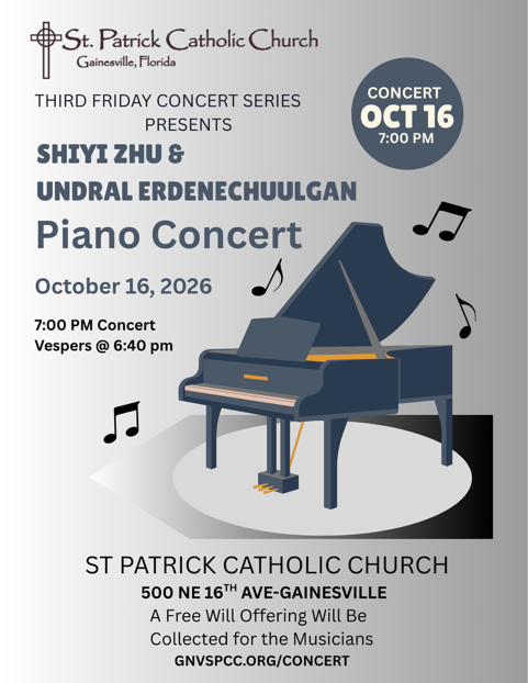 Poster for Classical Piano with Shiyi Zhu and Undral Erdenechuulgan