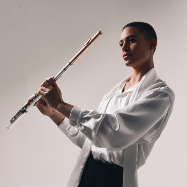 Anthony Trionfo with flute